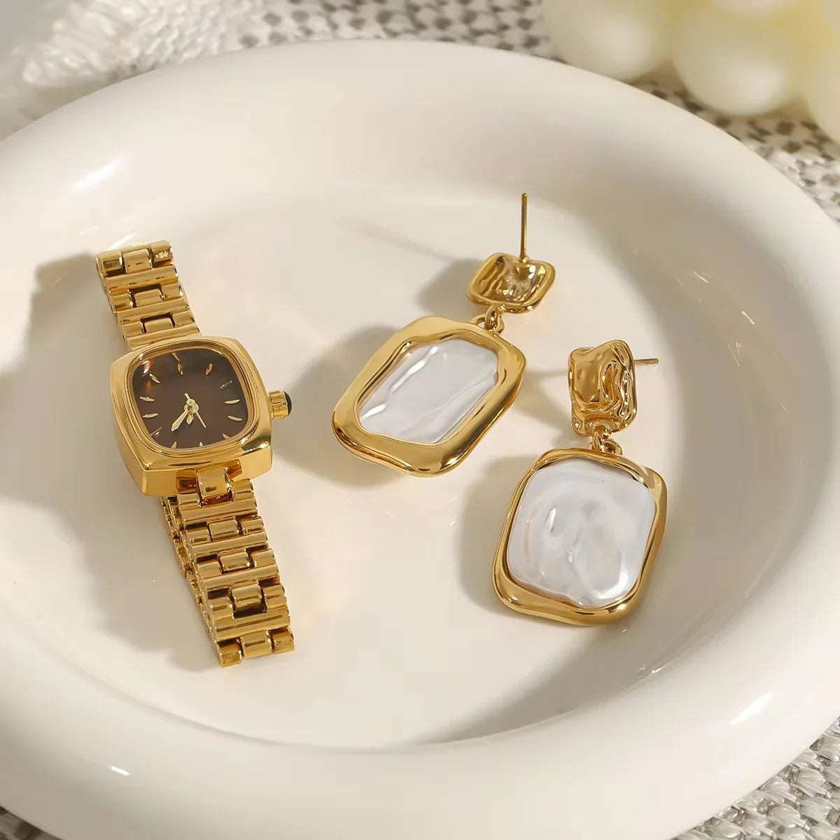 Brittany Freshwater Pearl Slate Earrings