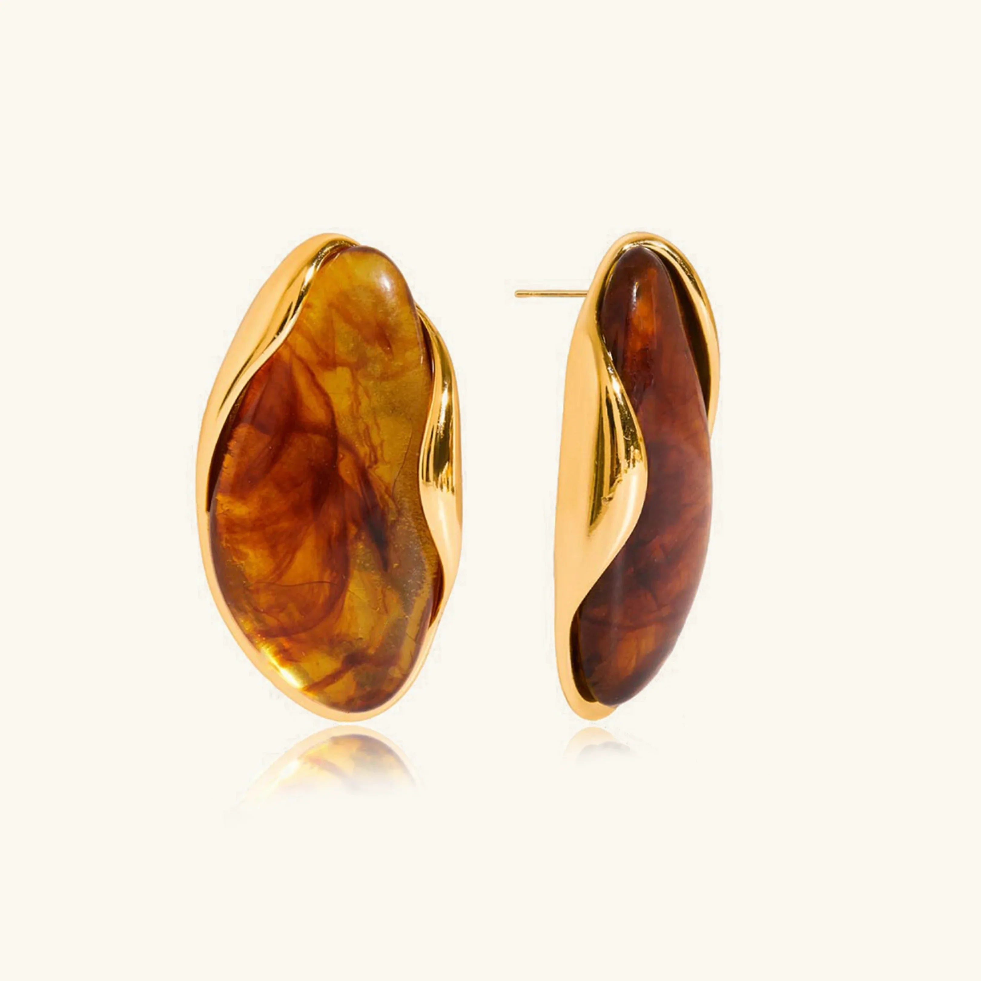 Amelise Polished Gemstone Earrings