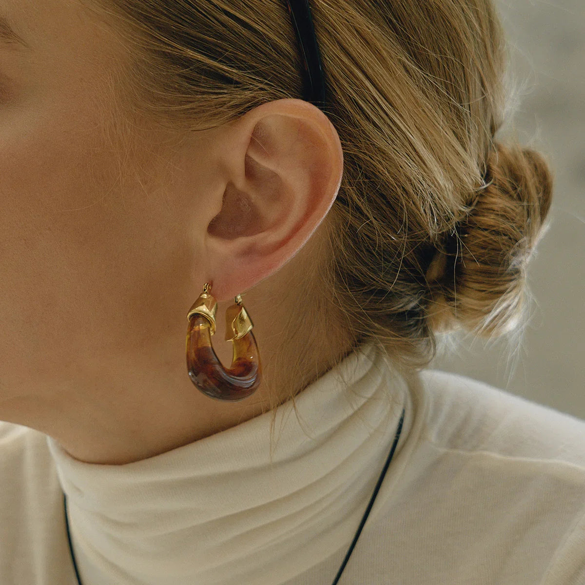 Leighton Chunky Enamel Hoops