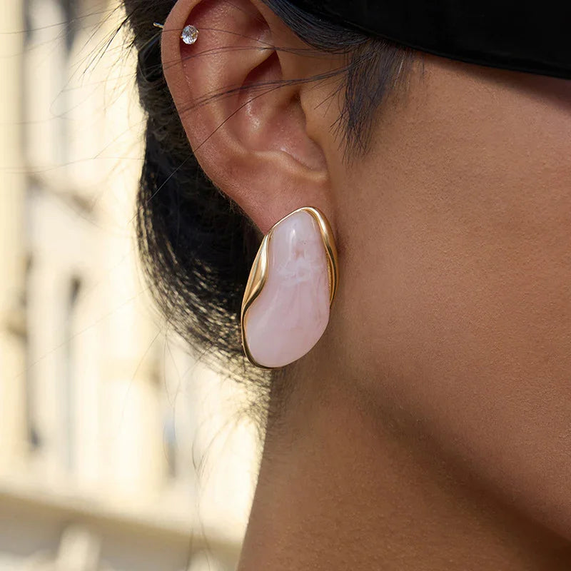 Amelise Polished Gemstone Earrings