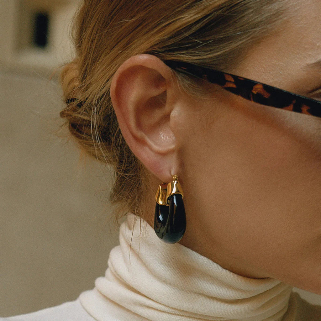 Leighton Chunky Enamel Hoops