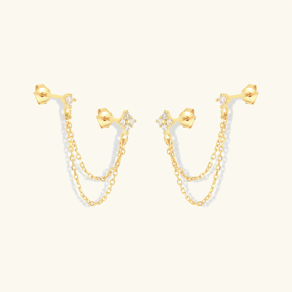 Kendall Diamond Chain Stud